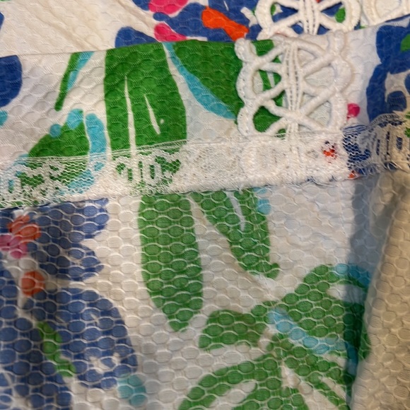 Lilly Pulitzer Jarvey Skort Honeycomb Pique Fresh Cut Blue Bonnet size 10 - Picture 6 of 8